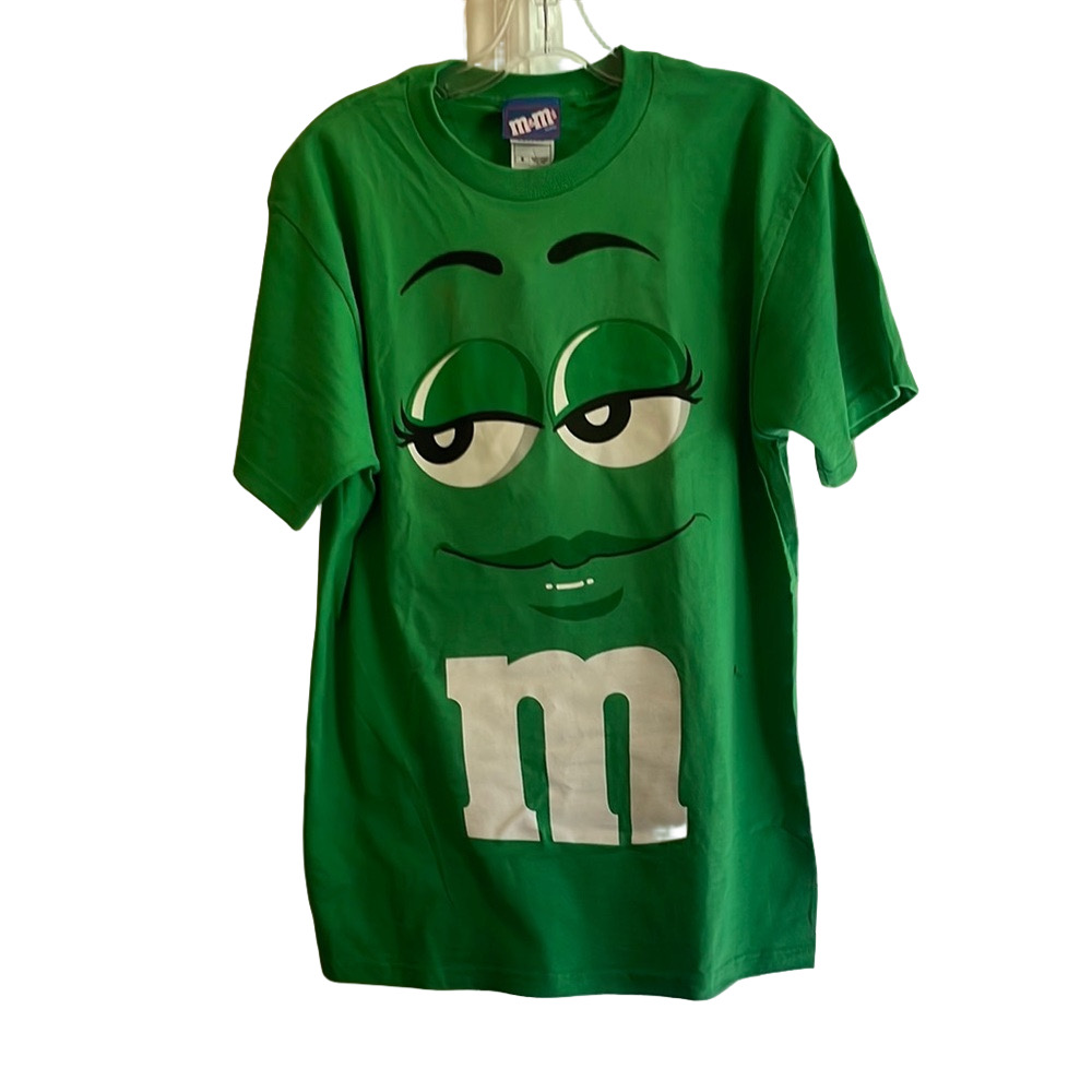 M&M'S Green Short Sleeve Tee with Iconic Character Design